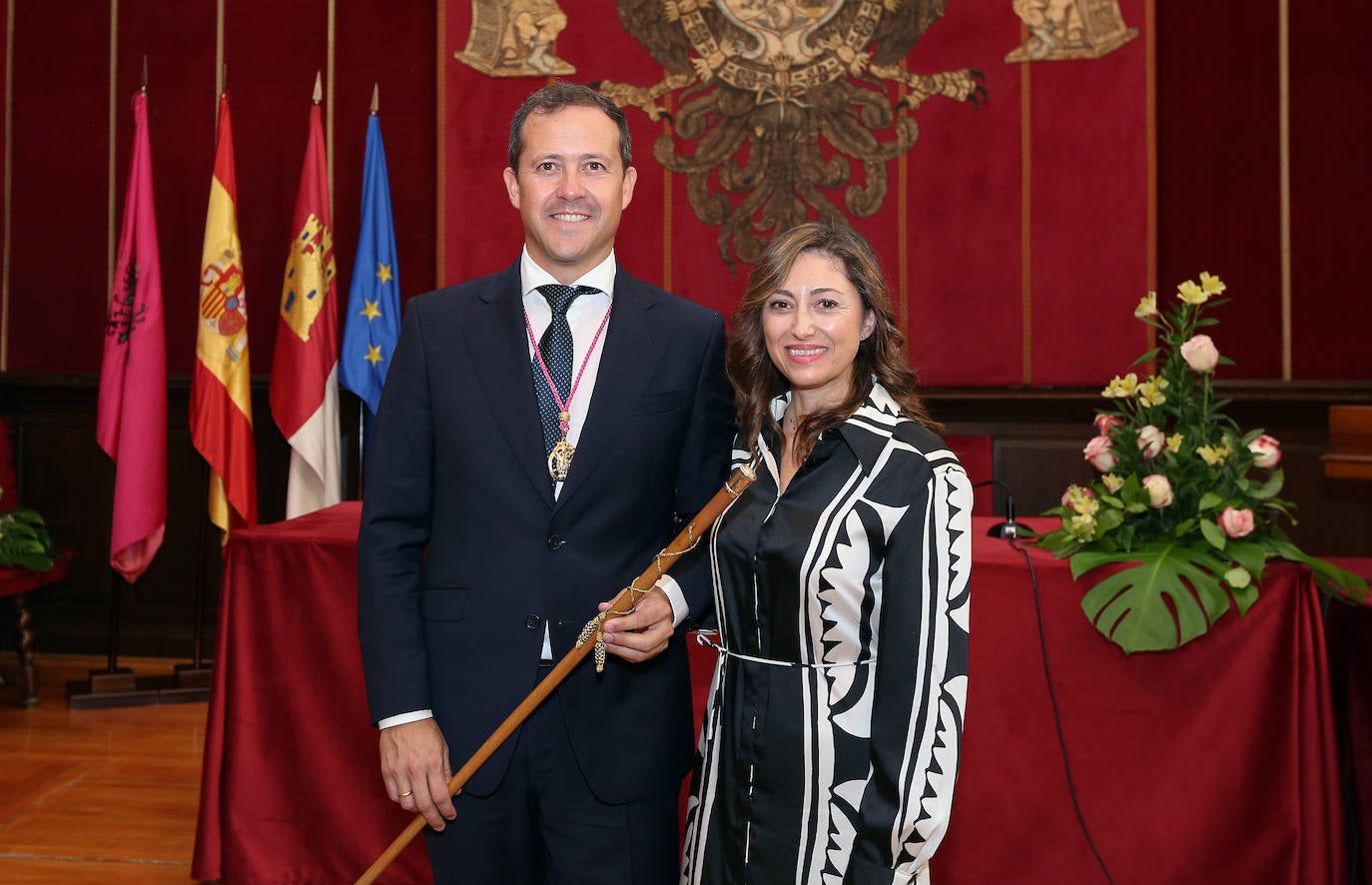 Carlos Velázquez con Sonia Casado, una de sus personas de confianza y alcaldesa de Rielves
