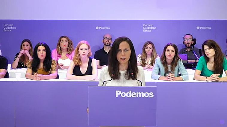 Podemos confirma que irá en la candidatura de Sumar, con un "papel modesto" y un rechazo manifiesto al veto de Irene Montero