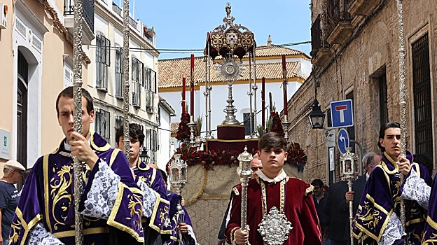 La procesión del Corpus chiquito de la hermandad del Císter, el domingo