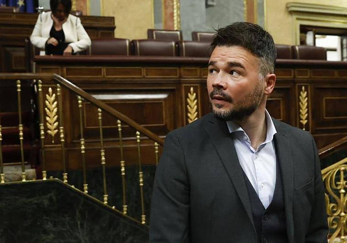 El portavoz de ERC en el Congreso, Gabriel Rufián