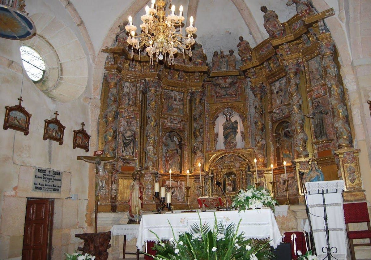 Retablo de la iglesia de Masa que quieren restaurar