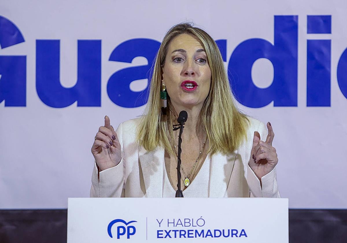 María Guardiola, candidata popular a la Junta de Extremadura