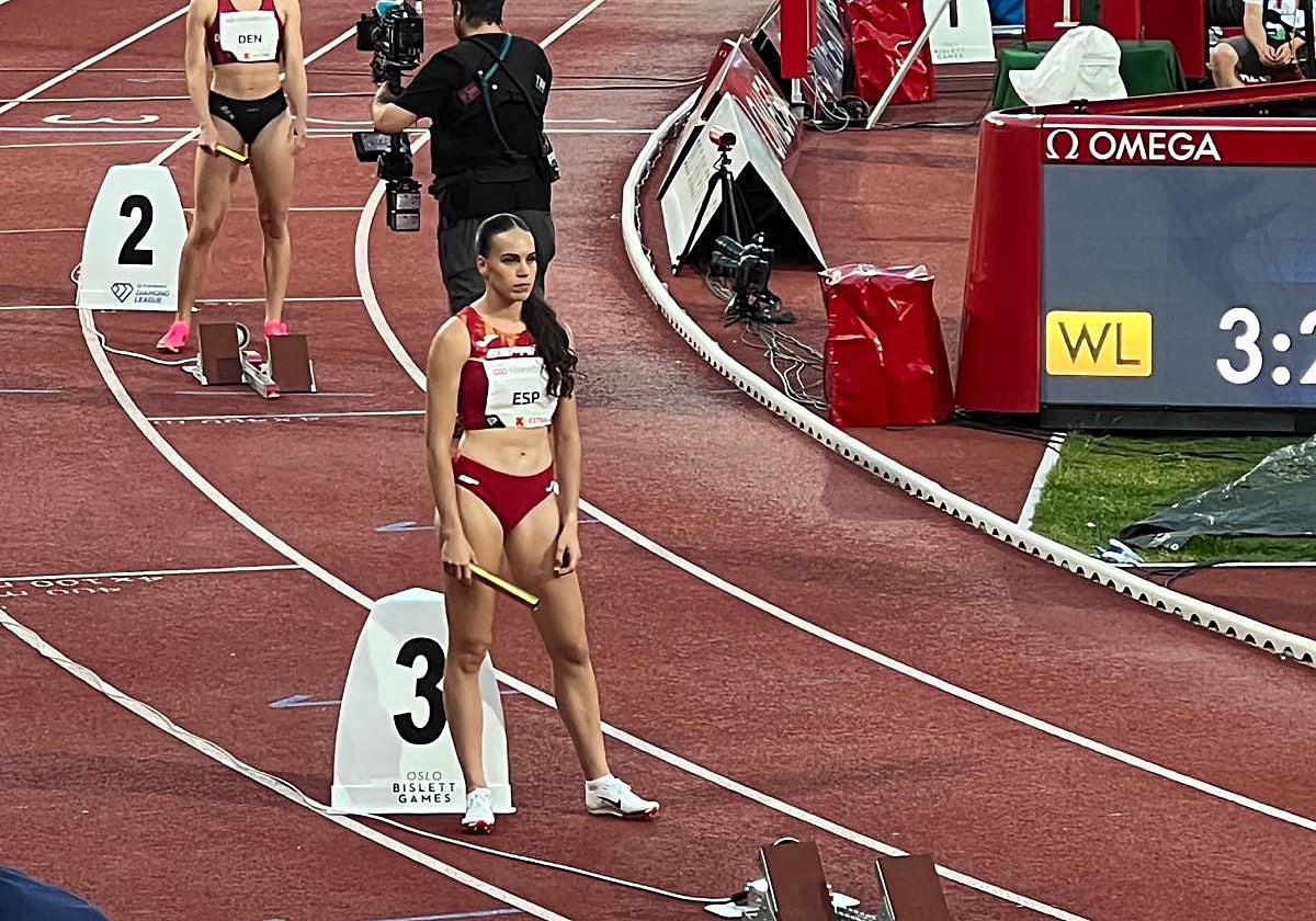 La atleta cordobesa Carmen Avilés, en la Diamond League, con España