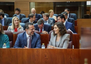 Ayuso anula a Vox con una batería de medidas fiscales y profamilia en su discurso de investidura