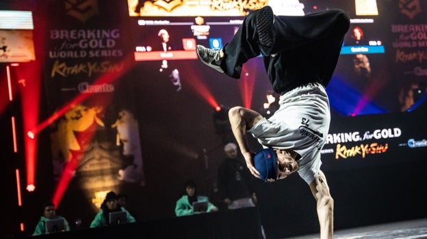 El deportista cordobés de break dance, Xak