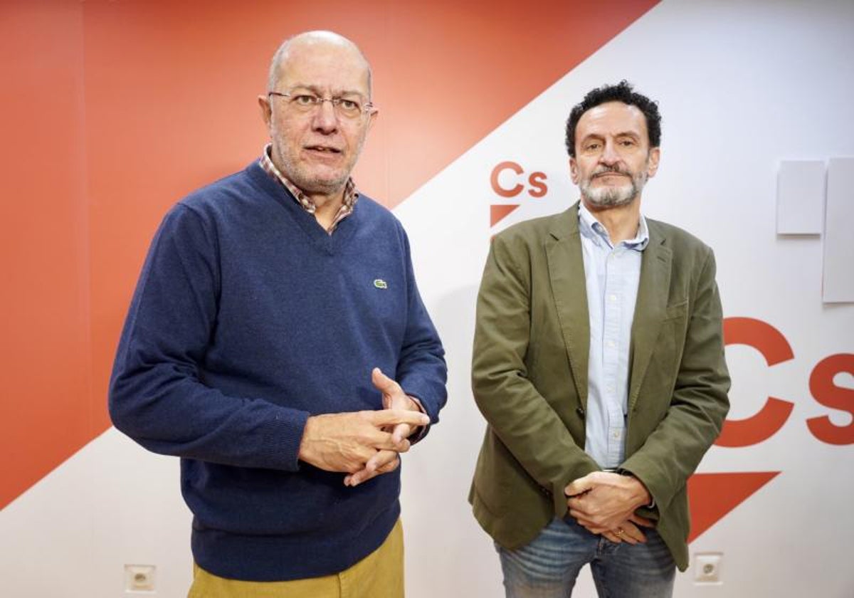 Francisco Igea y Edmundo Bal durante un encuentro con afiliados en enero de este año