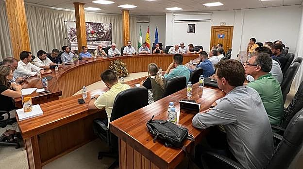 Reunión de los alcaldes del norte con la CH del Guadiana y Emproacsa