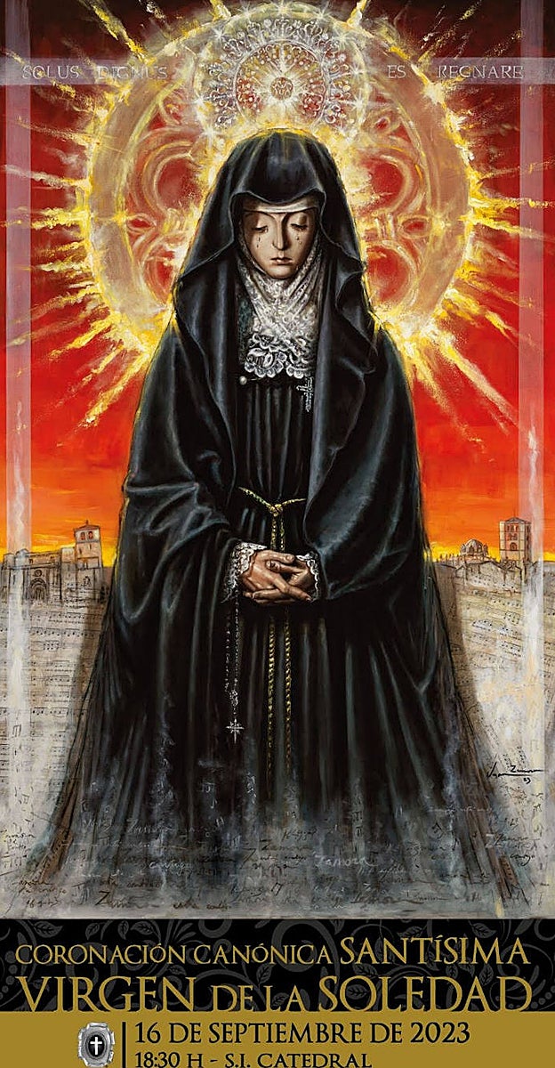 Cartel de Martínez Zamora con la Virgen de la Soledad