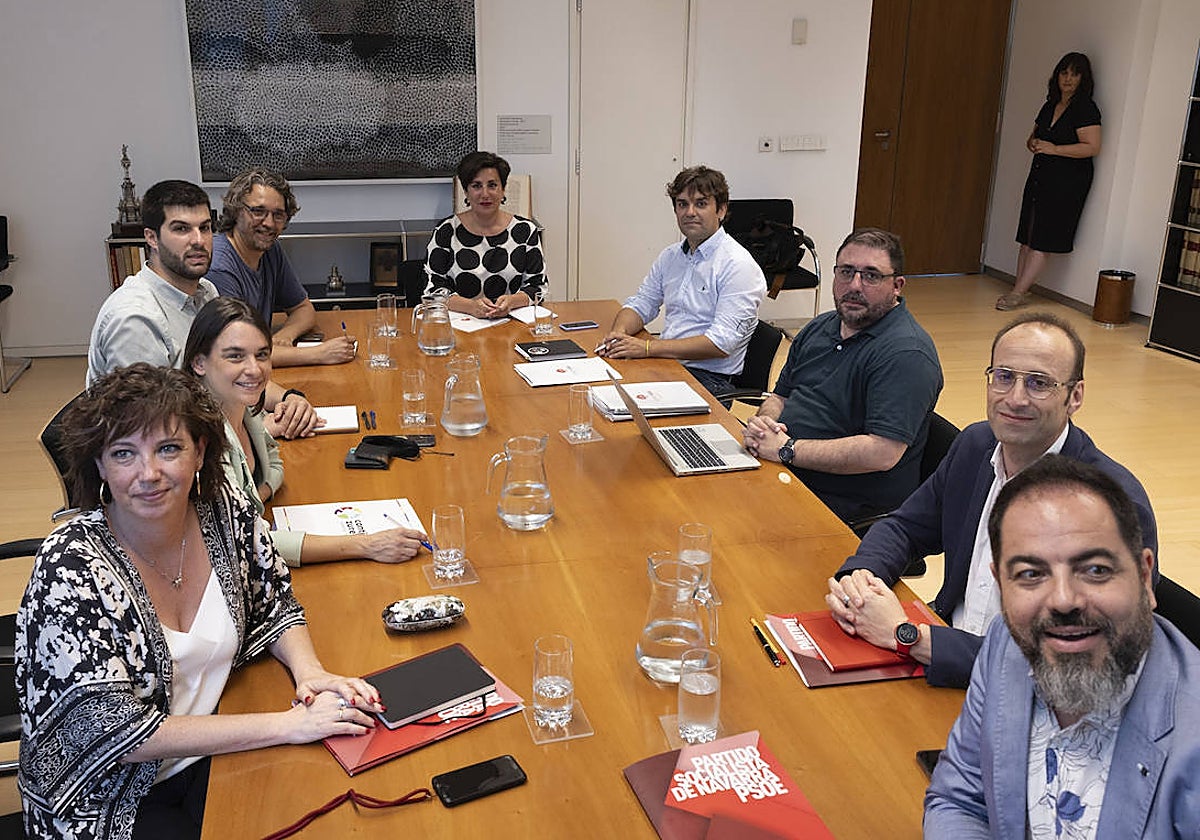 La reunión de esta semana entre PSN, Geroa Bai y Contigo Navarra para conformación del Gobierno de Navarra