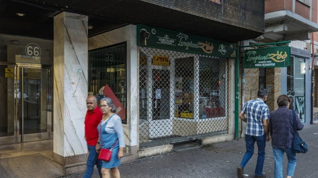 Portal en la avenida del Cid de Burgos donde han tenido lugar los hechos