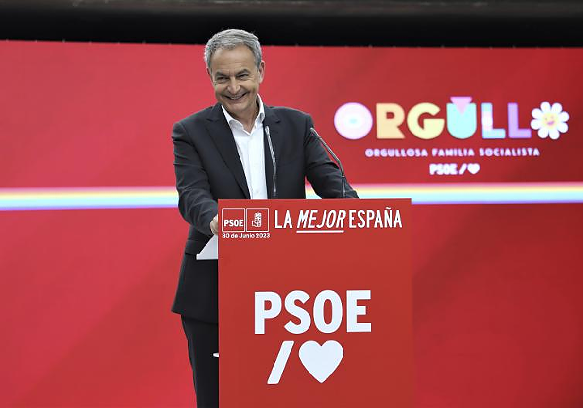 José Luis Rodríguez Zapatero, la semana pasada, durante un acto del PSOE