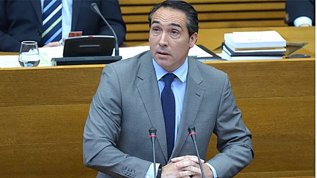 Imagen del diputado del PP en las Cortes Valencianas Rubén Ibáñez