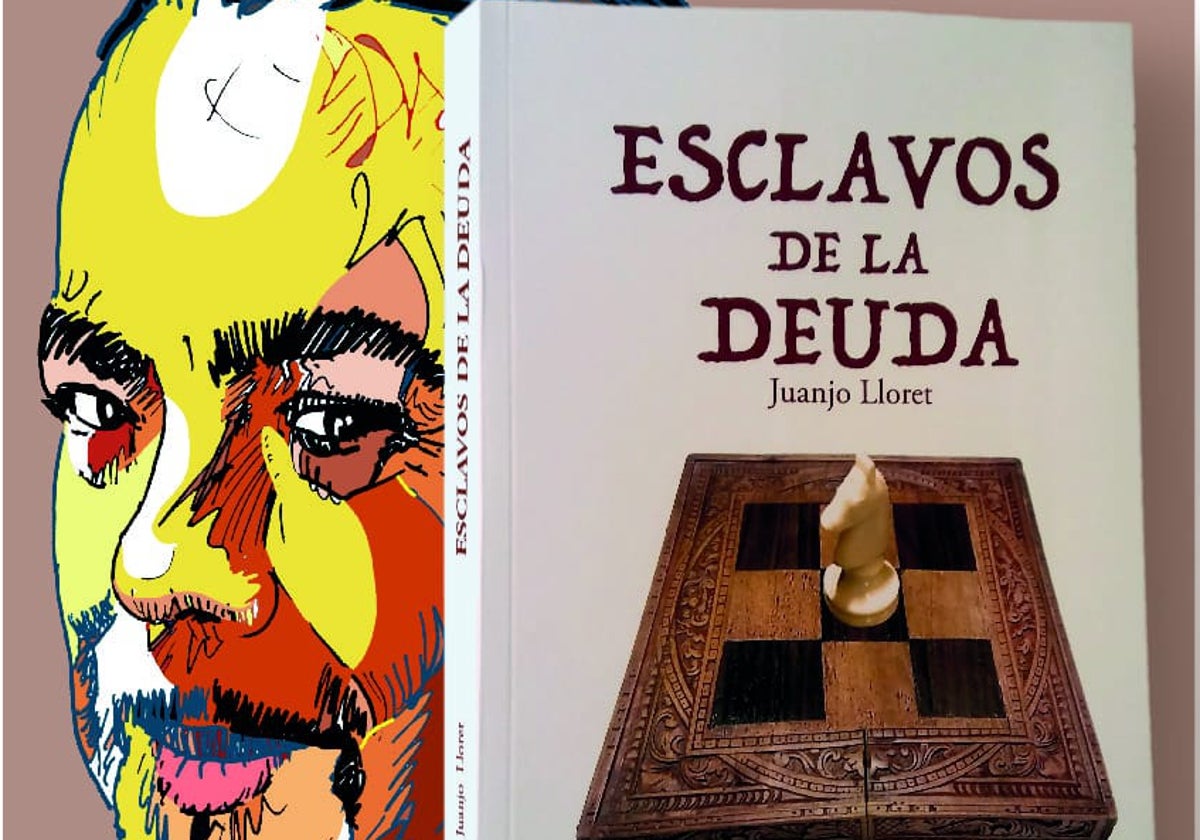 Portada del libro y el autor, Juanjo Lloret