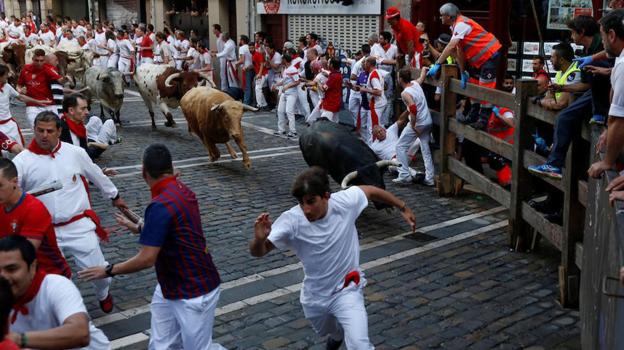 Así son los encierros de San Fermín