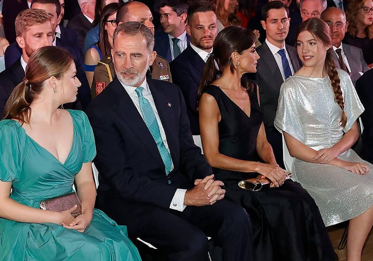 La Familia Real, durante la entrega de los Premios Princesa de Girona