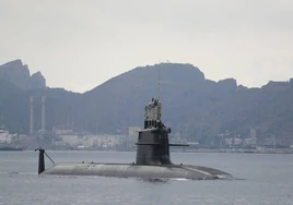 El submarino S-81 'Isaac Peral' prosigue sus pruebas en Cartagena antes de su entrega en otoño