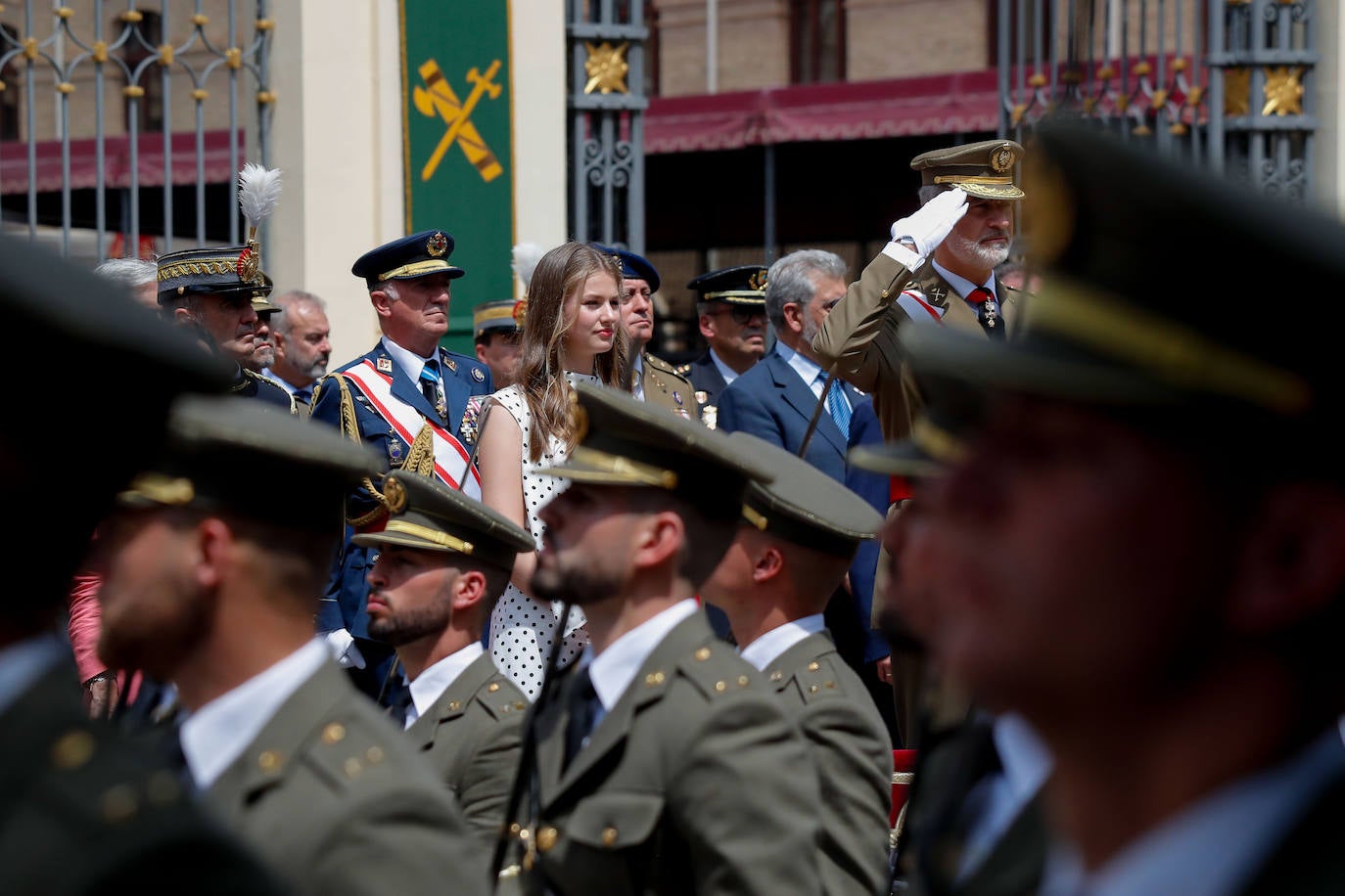 La Princesa Leonor en su visita a la Academia Militar de Zaragoza