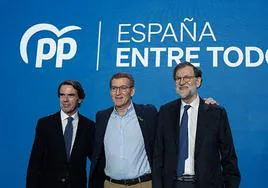 Rajoy acompañará este domingo a Feijóo en Pontevedra y Aznar lo hará el miércoles en Murcia