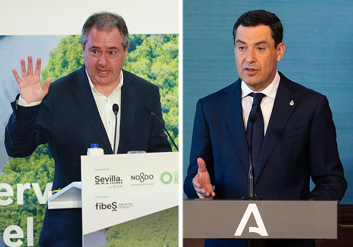 Juan Espadas y Juanma Moreno