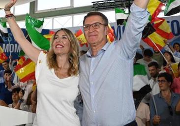 Feijóo define a Guardiola como una mujer «brillante» y ella se reivindica: «No nos hemos roto. Estamos aquí, enteritos»