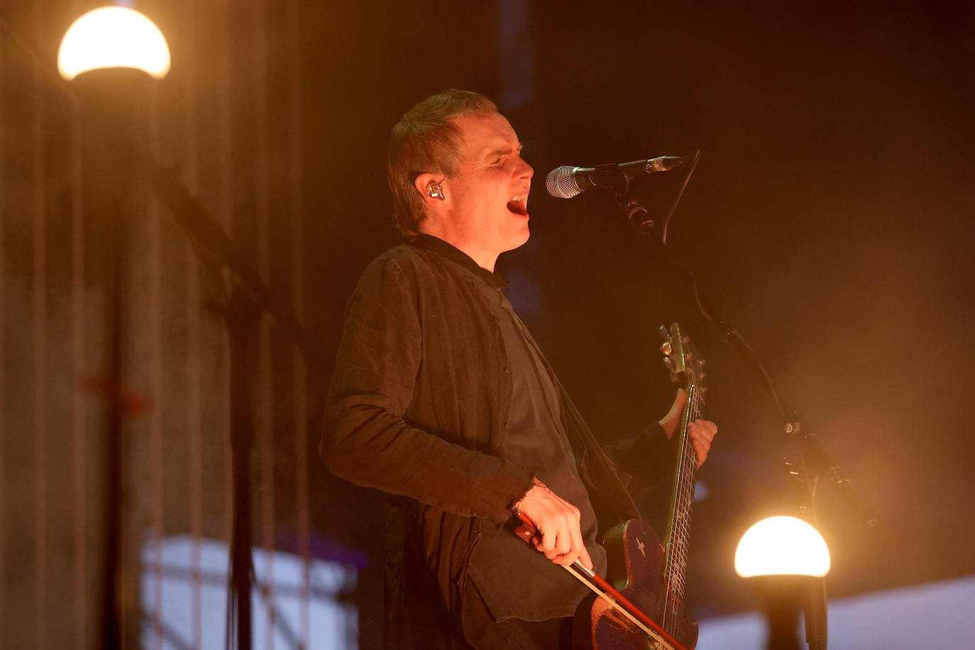 La banda islandesa Sigur Rós actúa durante su actuación en el  Mad Cool