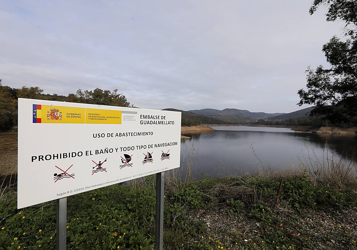 Embalse del Guadalmellato, que abastece a Córdoba capital