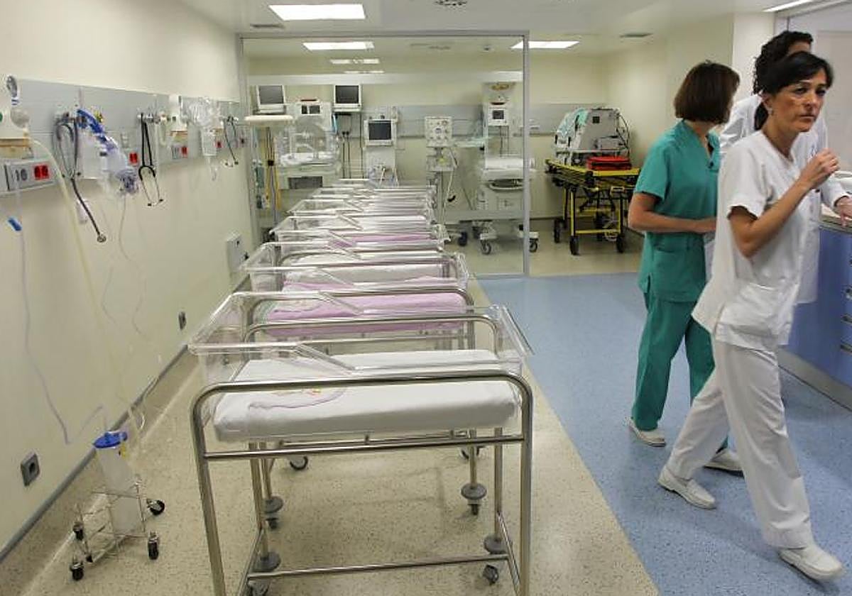 Imagen de archivo del área de maternidad de un hospital