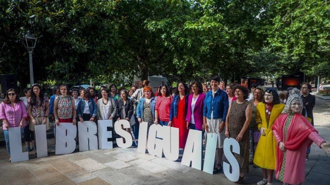 Ana Pontón, este martes, durante un acto electoral del BNG en Santiago de Compostela