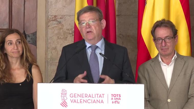 Puig reconoce la labor de los sanitarios en su último acto como 'president'