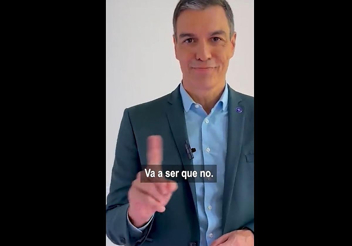 Fotograma del vídeo de TikTok del PSOE