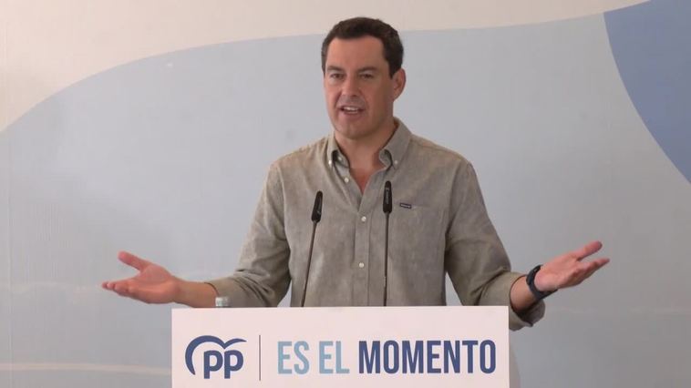 Moreno advierte de que para un "cambio político y que Sánchez se vaya solo hay una opción: votar PP"