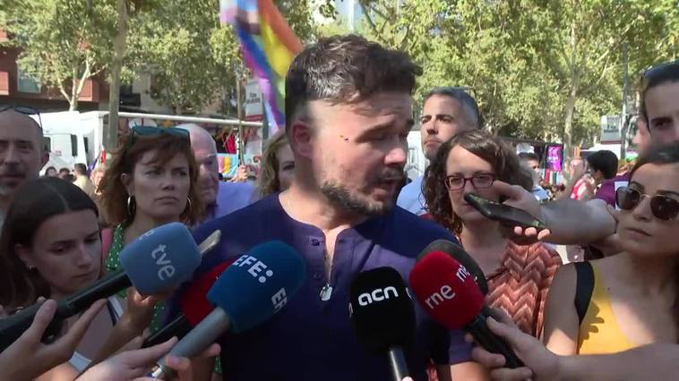 Rufián afirma que es "un Orgullo" representar a ERC en el Pride Bcn 2023