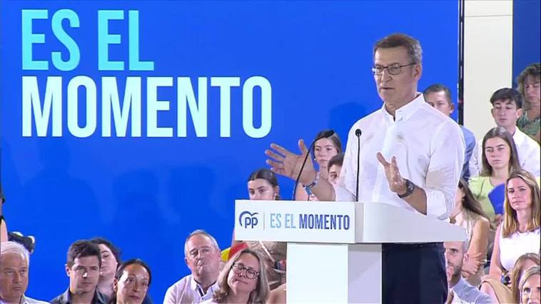 Feijóo critica que el PSOE pueda pactar con "todos" pero si el PP gana "no puede pactar con nadie"