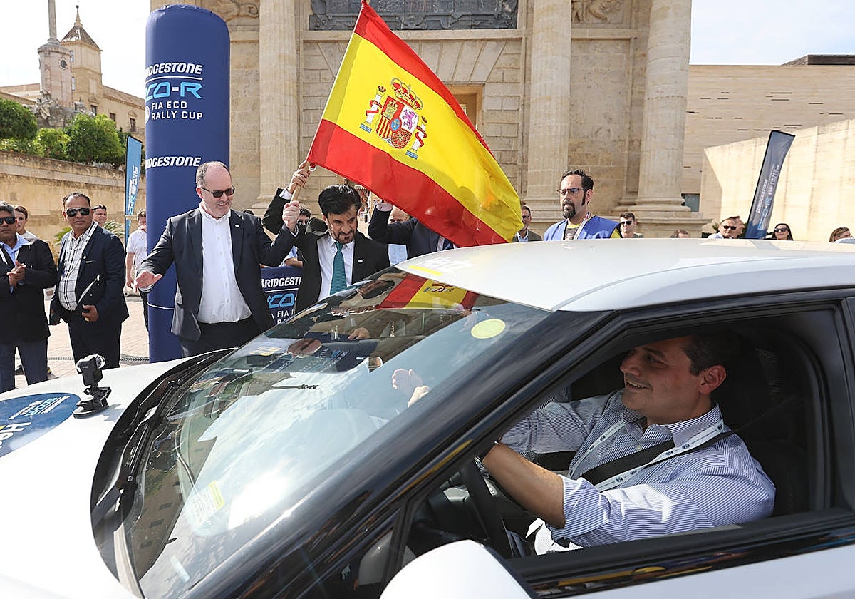 El alcalde, José María Bellido, durante un acto de la asamblea de la FIA en Córdoba