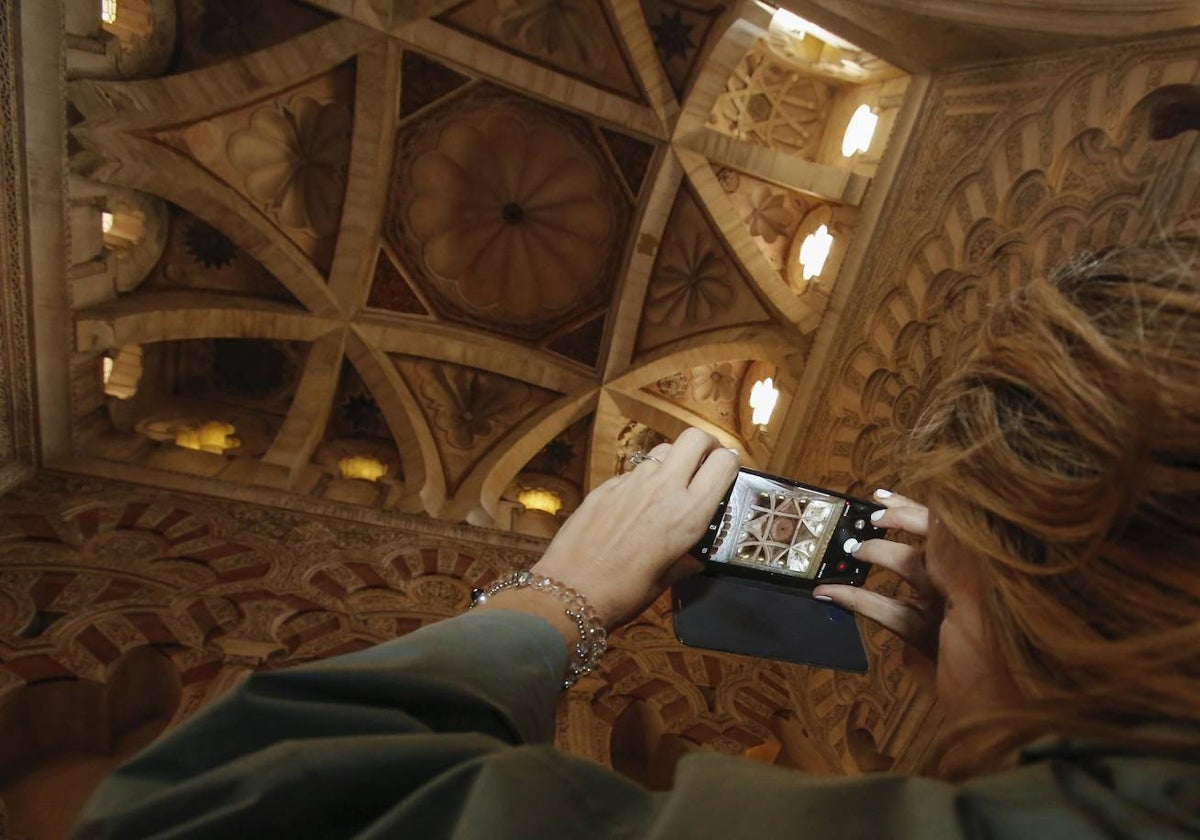 Una de las cúpulas de la maqsura de la Mezquita-Catedral de Córdoba