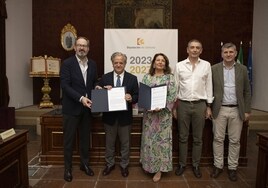 La Junta y la Diputación de Córdoba firman la mejora de la estación potabilizadora de Sierra Boyera