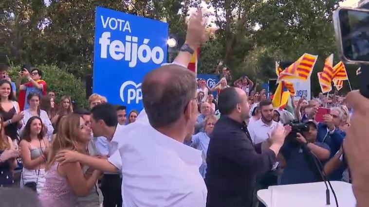 Núñez Feijóo se compromete a rebajar las tensiones en Cataluña