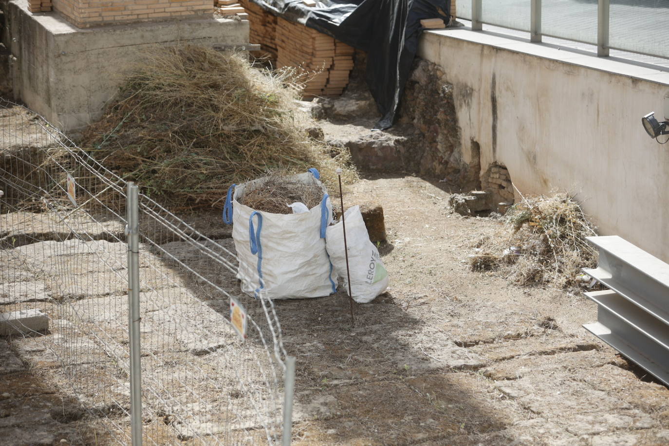El imágenes, el Templo Romano de Córdoba reluce tras su limpieza
