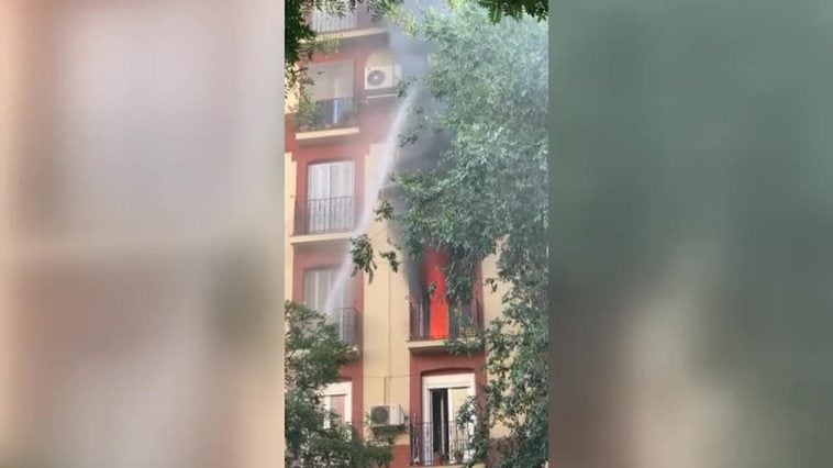 Muere un hombre de 74 años en el incendio de su vivienda en el centro de Madrid