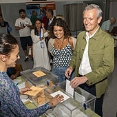 Los cabezas de lista y los líderes gallegos ejercen su voto