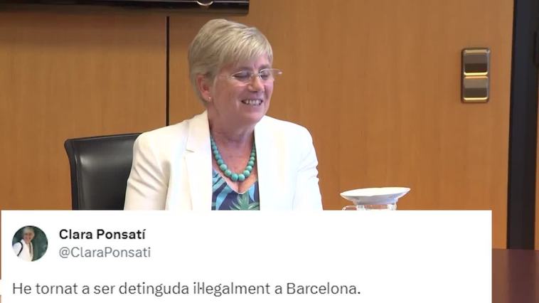 Clara Ponsatí es trasladada a la Ciutat de la Justícia de Barcelona tras ser detenida