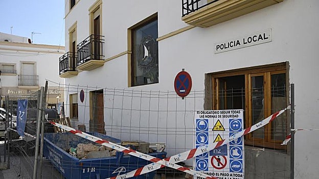 Lugar donde María fue apuñalada este miércoles en Dalías.