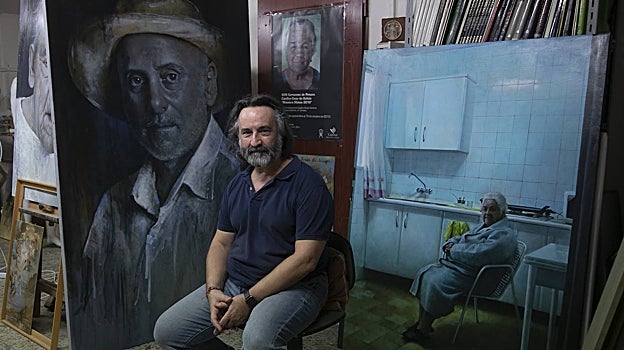 Rafael Cervantes, durante la entrevista con ABC