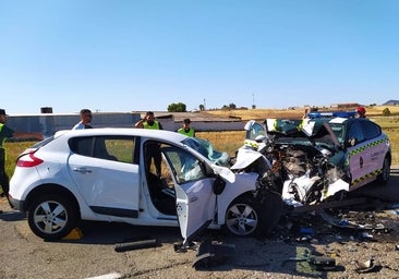 Accidente Córdoba: heridos graves dos guardias civiles en Peñarroya y el conductor del vehículo que chocó con ellos