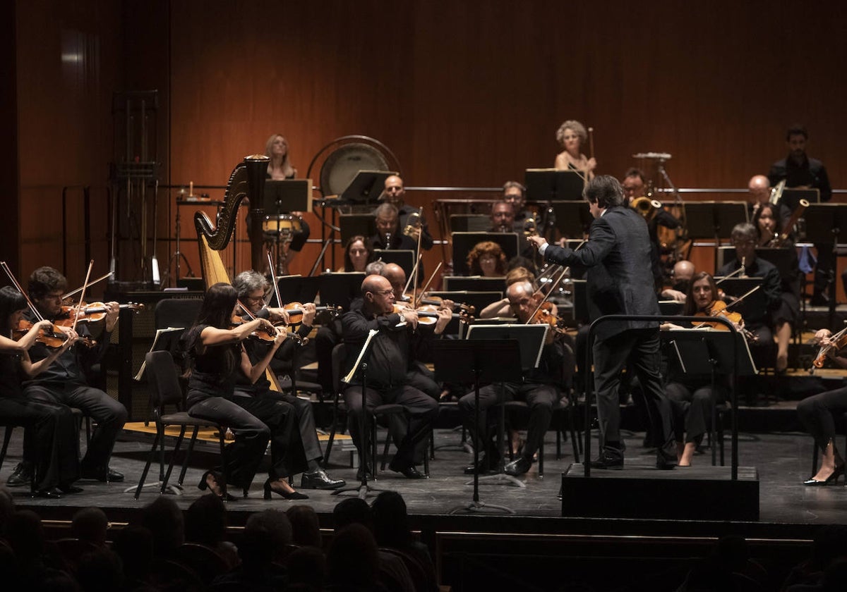 La Orquesta de Córdoba, durante un concierto de la última temporada