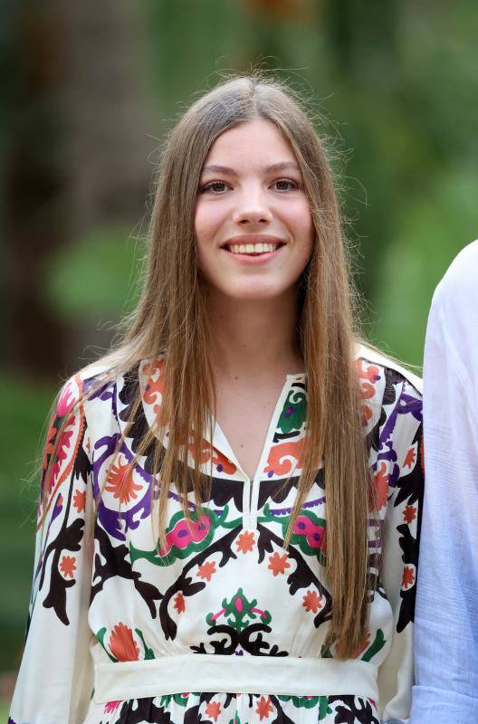 En un momento del paseo, la Infanta Sofia afirmó que «aquí hay mucha tranquilidad».