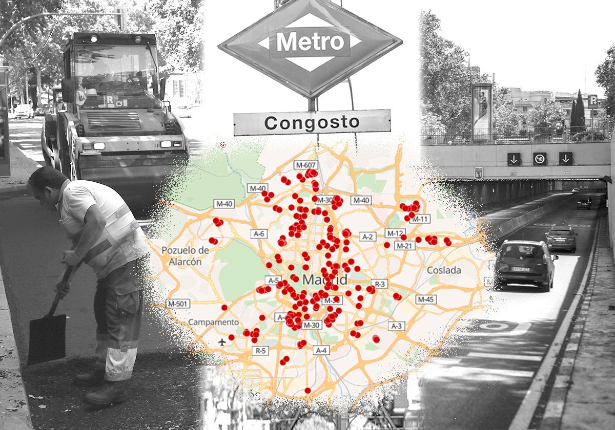 Asfaltado de calles, túneles y obras en Metro: Madrid se renueva en verano