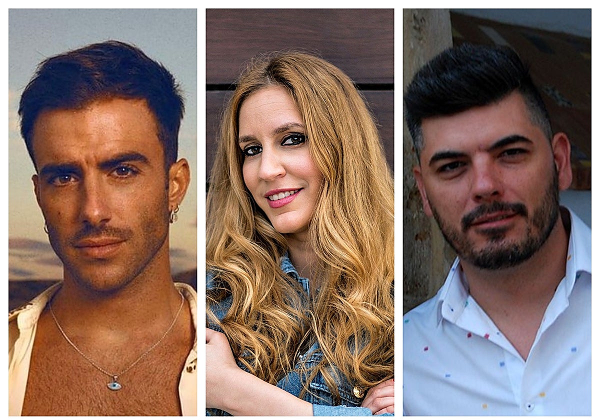 De izquierda a derecha: Álvaro de Luna, María Toledo y Demarco Flamenco actuarán en las fiestas de Illescas