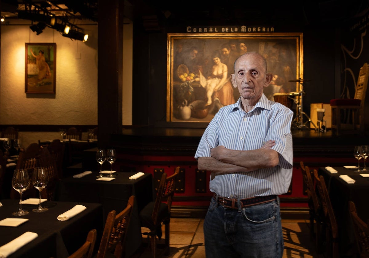 Luis Aznar en el Corral de la Morería