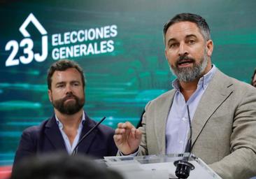 Abascal ofrece sin condiciones sus diputados a Feijóo para la investidura